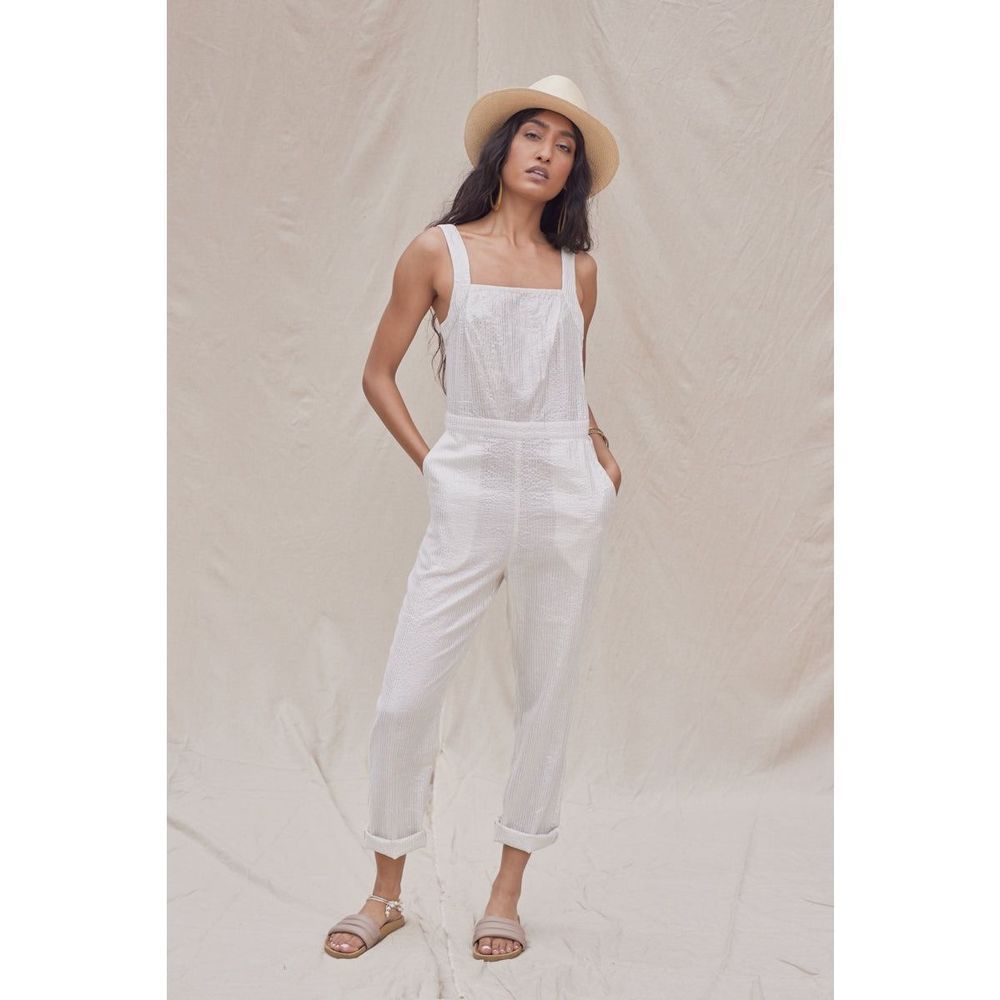 Jen’s Pirate Booty, Wonderland Ivory/White/Silver, Jumpsuit, Small, NWOT.